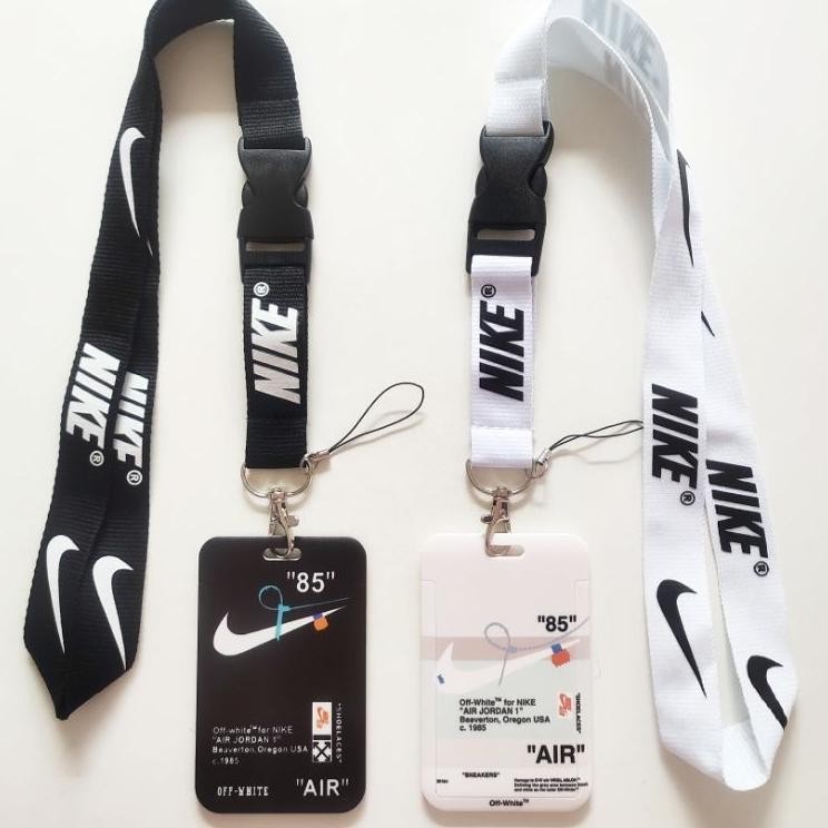 

Id Card Holder Name Tag Lanyard Kalung Kartu Logo Aj