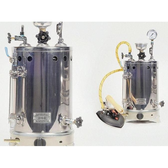 Setrika Uap Boiler Gas Maomoto kapasitas 5 liter/boiler laundry