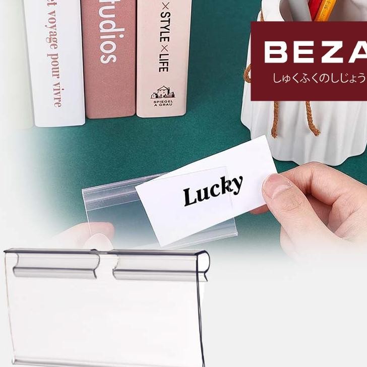 

30Pcs Penyangga Label Kait Akrilik Transparankait Label Holder Hook Type Tag