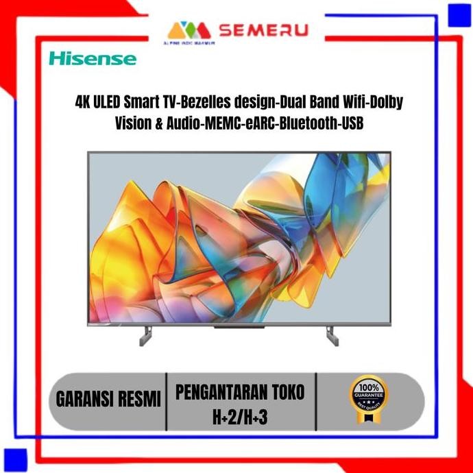 ><><><] HISENSE 4K UHD ULED GOOGLE TV 50 INC 50U6K / 55 INC 55U6K / 65 INC 65U6K KHUSUS MAKASSAR FRE
