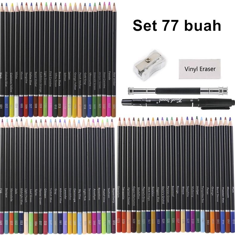 

Set Alat Gambar 41/77/98 Buah Set Lukisan Pensil Warna Alat Gambar Pensil Berwarna Memberikan sebuah buku sketsa