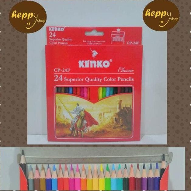 

Ready stock] Pensil Warna Kenko 24 Warna Panjang