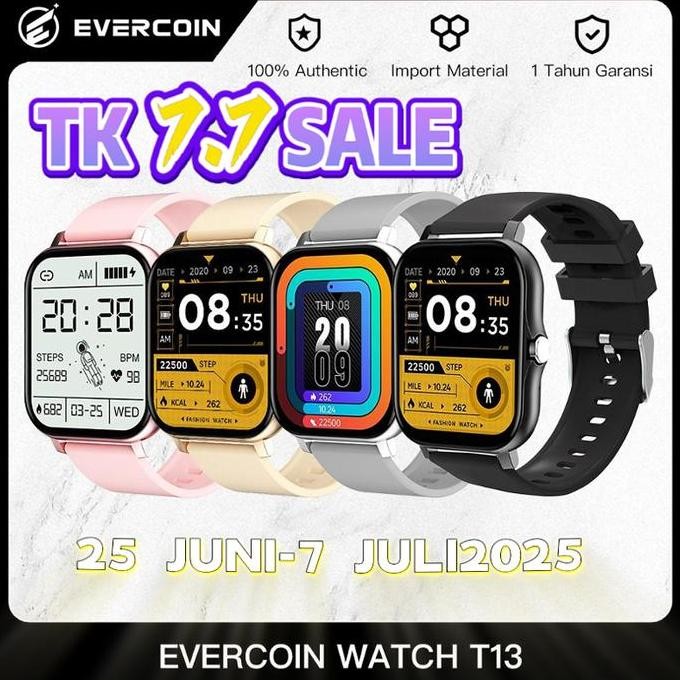 Produk Baru EVERCOIN Y13 Smartwatch Dynamic Island Hand Gesture Kalender AOD DND Smartwatch Premium