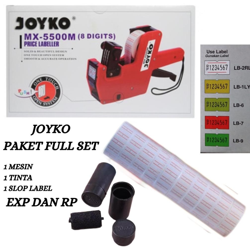

Mesin Label Harga Alat Tembak joyko MX 5500 M / 1 baris /price labeller Exparid Exp