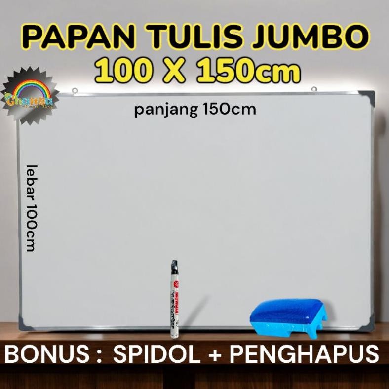 

PAPAN TULIS JUMBO/WHITEBOARD/PAPAN TULIS SPIDOL DAN KAPUR/WHITEBOARD DUA SISI/PAPAN TULIS HITAM