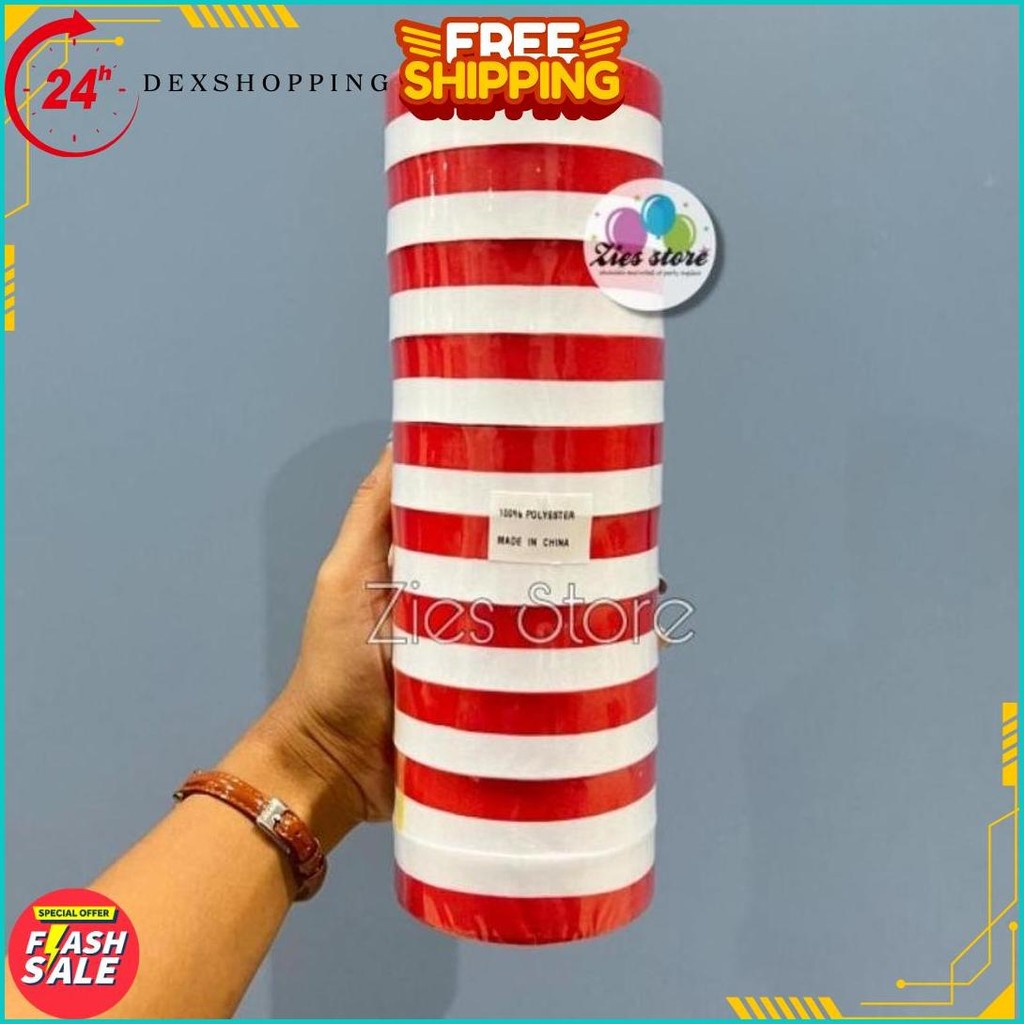 

Pita Satin Merah Putih Ukuran 1Inch / Pita 17 Agustus Merah Putih 2,5Cm Bisa Cod