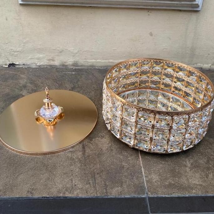 

[Cod} Spesial Wadah Permen / Metal Crystal Candy Box Glass Jar Deer Head Storage