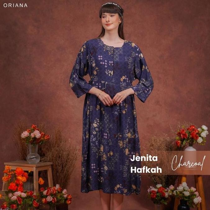 Oriana Dailywear Dress Hamil Jenita Series | Daster Bumil Busui Lengan Panjang TU