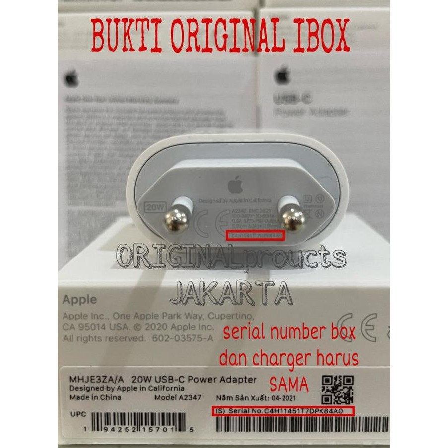 SALE APPLE IBOX ADAPTOR ORIGINAL 20W USB-C CHARGER IPHONE 11 12 PRO MAX FAST CHARGING
