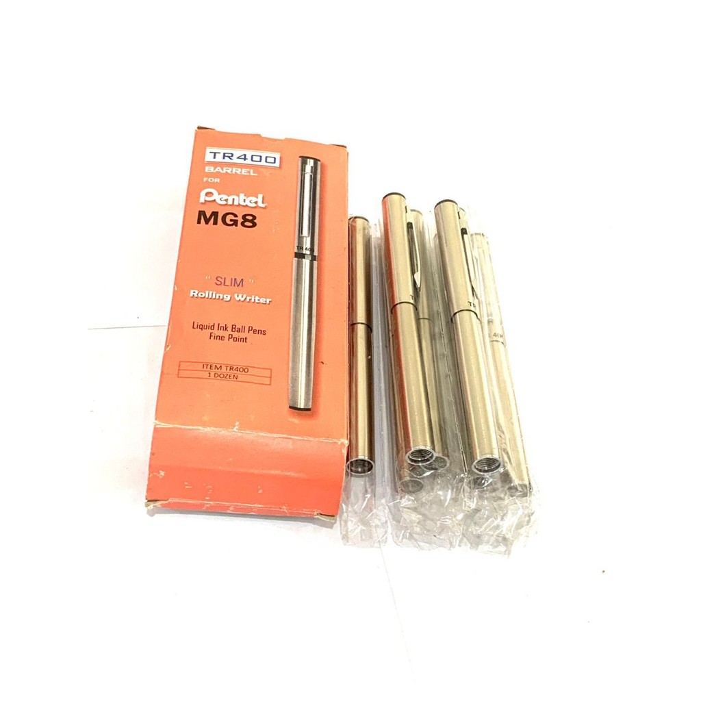 

[PCS] BARREL SELONGSONG PULPEN PENTEL TR400 SILVER