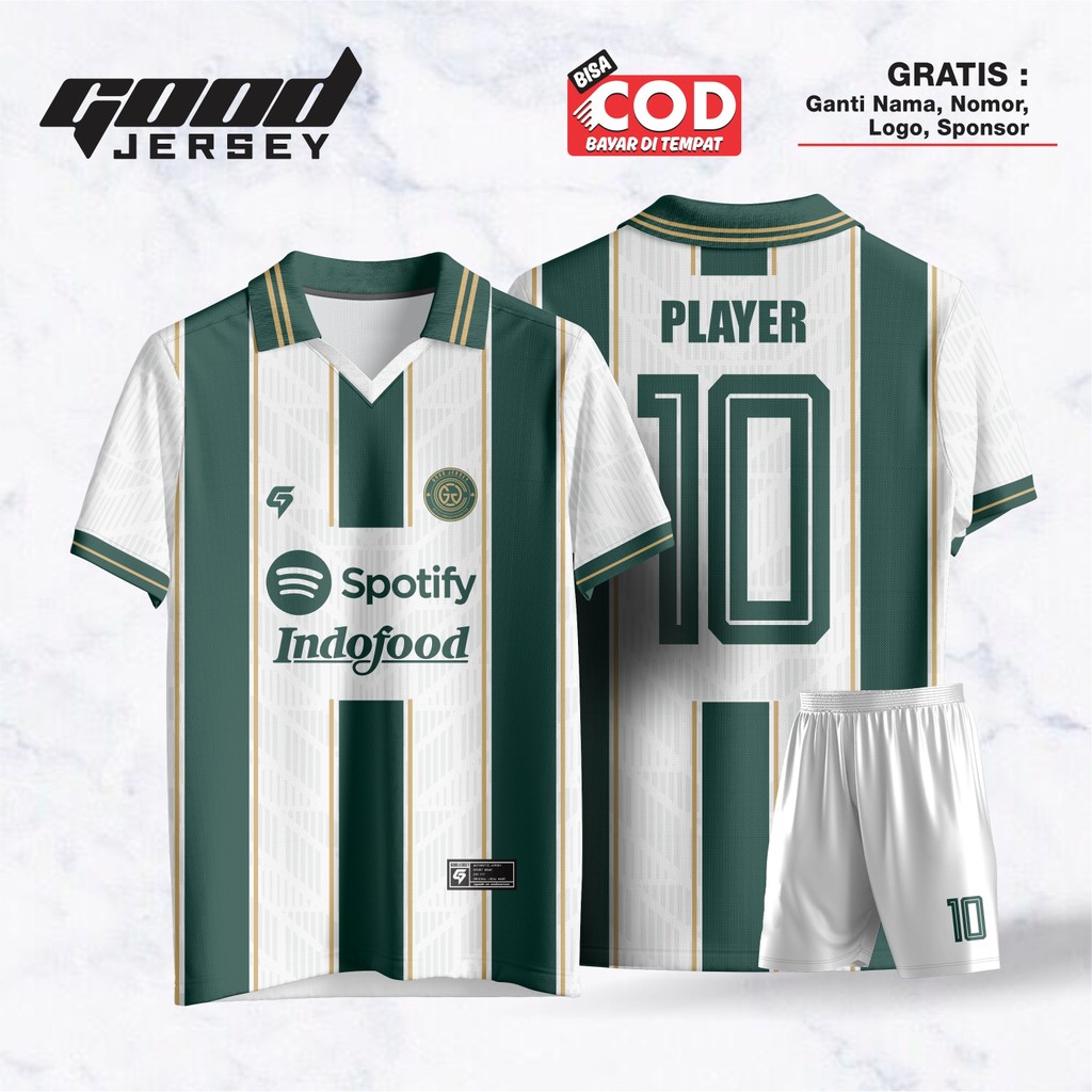 Jersey Sepak Bola | Jersey Futsal | Jersey Voli Custom Free Nama Set / Jersey Futsal Sablon Nama + N