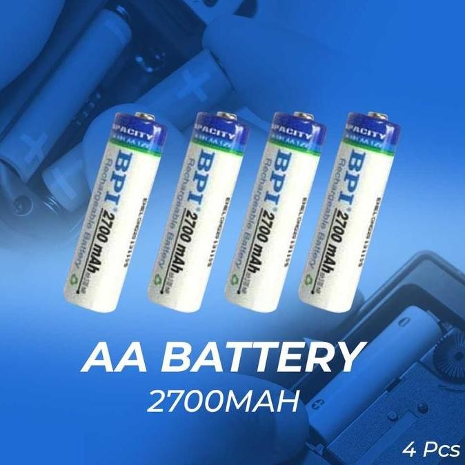 Baterai Cas Isi Ulang Aa 2700 Mah 4 Pcs Enelong Bpi Nimh Rechargeable