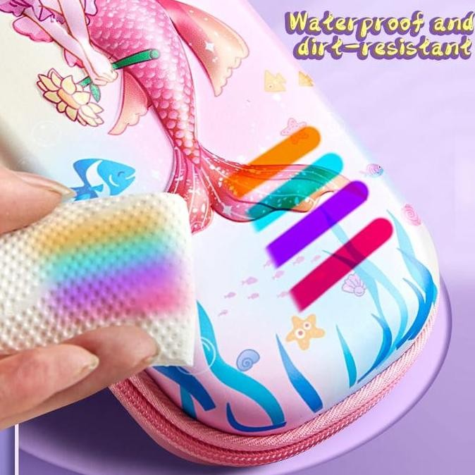 

Baru Kotak Pensil 3D Unicorn Astronot Hardtop Pencil Case Karakter Anak Lucu