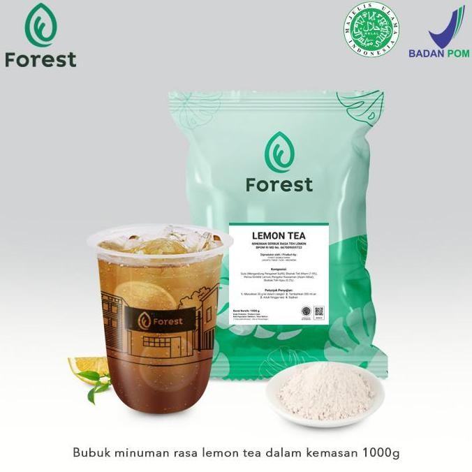 

baru bubuk minuman lemon tea 1kg - serbuk teh lemon forest bubble drink
