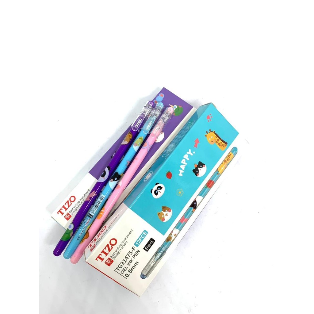 

Gel Pen TIZO | Pulpen 1 Pak & Ecer Murah | Fancy Pen | ballpoint tizo | bolpen tizo / pcs