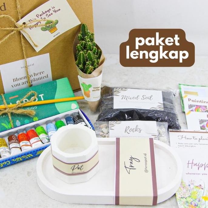 

Baru Diy Painting Kit & Tanam Kaktus | Hadiah Edukasi Melukis Pot & Menanam Kaktus
