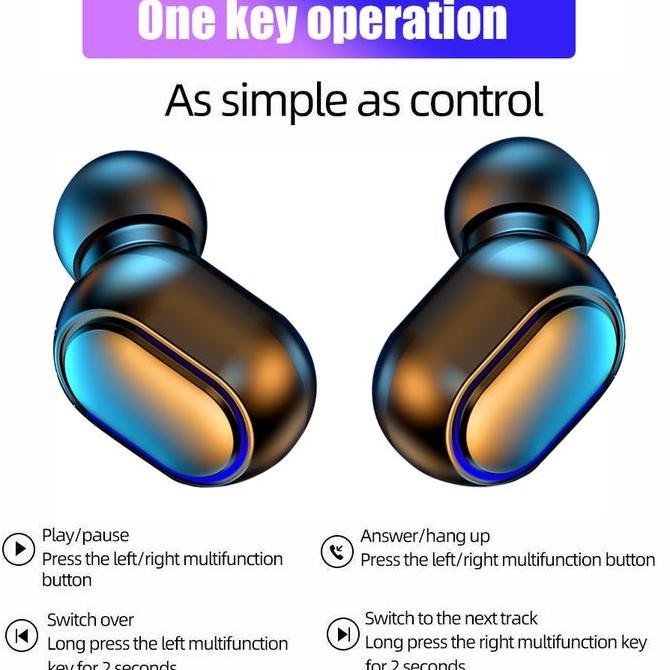 Jovitech Tws Bluetooth Earphone T10 - Layar Digital, Waterproof, Touch Control