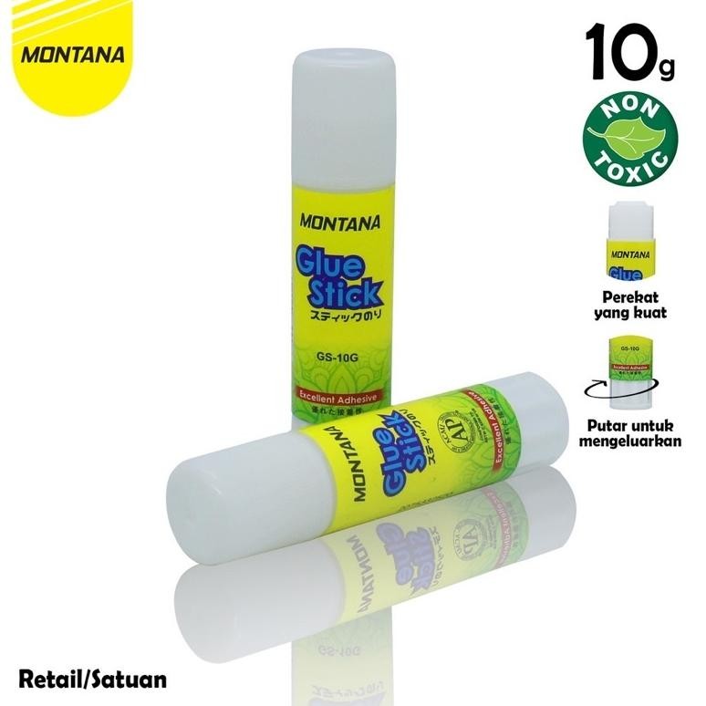 

[ 24 PCS ] Montana Glue Stick / Lem Batang Montana GS-10 / 10Gr