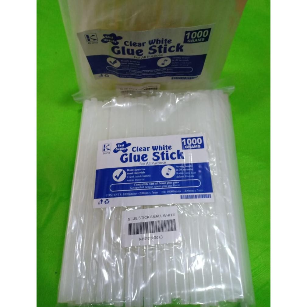 

Lem lilin / lem Tembak Premium Per pak 1/2kg merk clear white