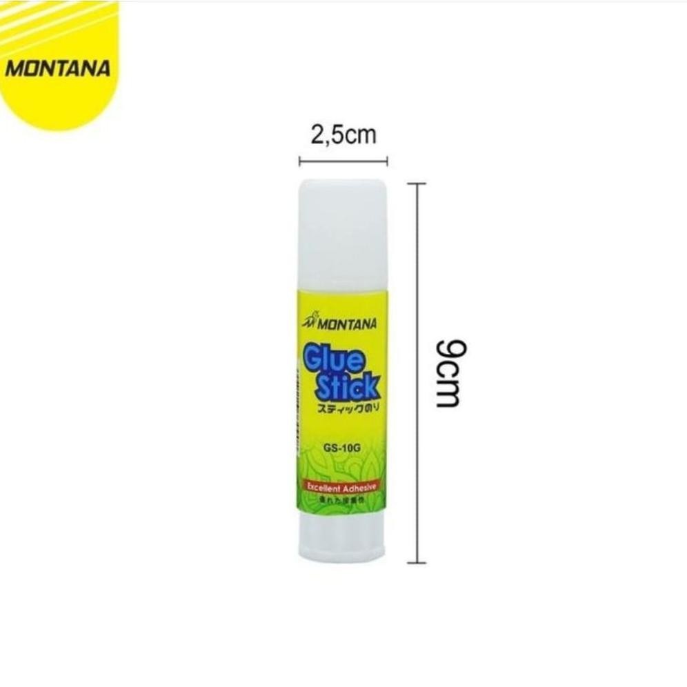 

MONTANA Lem Glue Stick batang 10g perekat serbaguna GS-10/BOX GS10-BOX