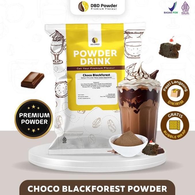 

baru bubuk minuman blackforest choco 1kg - powder coklat rasa black forest