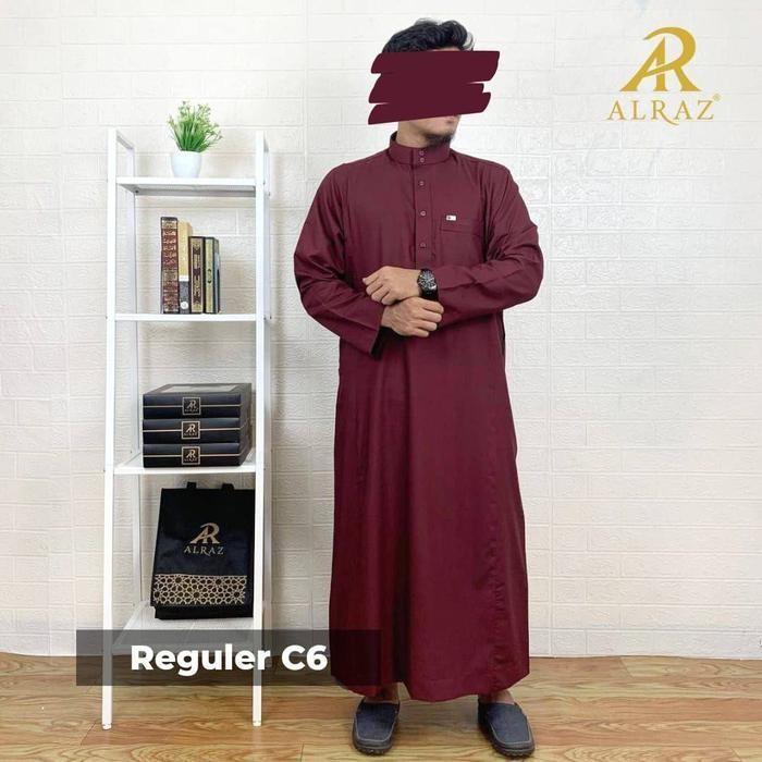 Gki Gamis / Jubah Alraz Polos Katun Premium Model Seperti Al Haramain