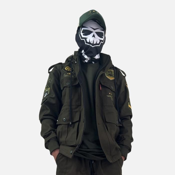 MM Jaket Parka Dxpro Army Bordir