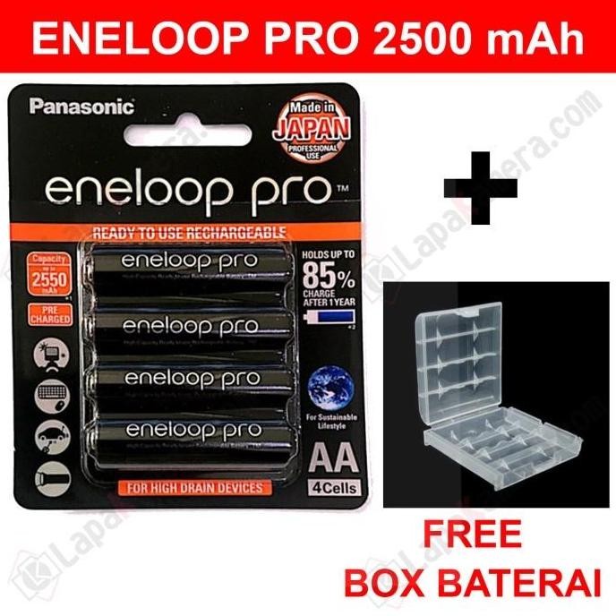SALE BATERAI AA ENELOOP PRO 2500MAH RECHARGEABLE ORIGINAL PANASONIC