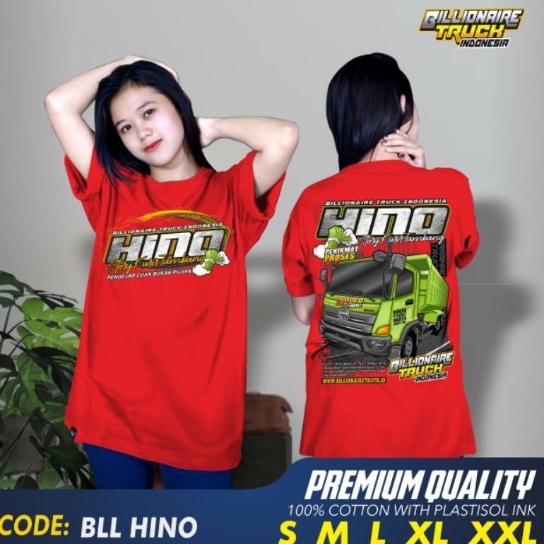 Promo Kaos Truk Hino Baju Truck Driver Hino Billionaire Truck Indonesia