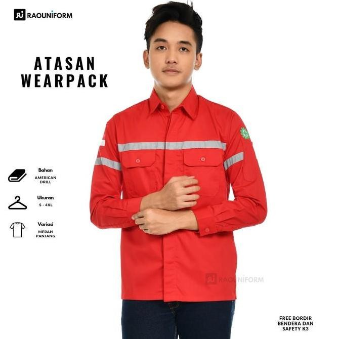 Baju Seragam Lapangan Pria/Kemeja Safety Pria/Baju Proyek Safety/Seragam Proyek Lapangan/Kemeja Kerj