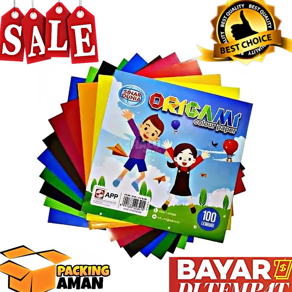 

Bisa Cod 100 Pcs Kertas Lipat Kertas Gami Besar 100 Lembar Sidu 16 X 16 Cm