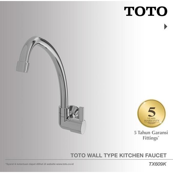 BARU TOTO TX609K KITCHEN FAUCET KRAN CUCI PIRING STAINLESS ASLI