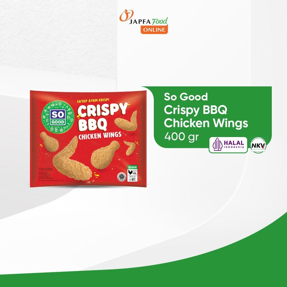 

So Good Crispy BBQ Chicken Wings / Sayap Ayam Krispi BBQ 400 gr