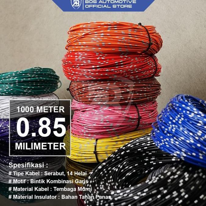 Terbaik Kabel Bintik Jepang Kabel Serabut Tembaga Murni 0.85Mm Panjang 1000M