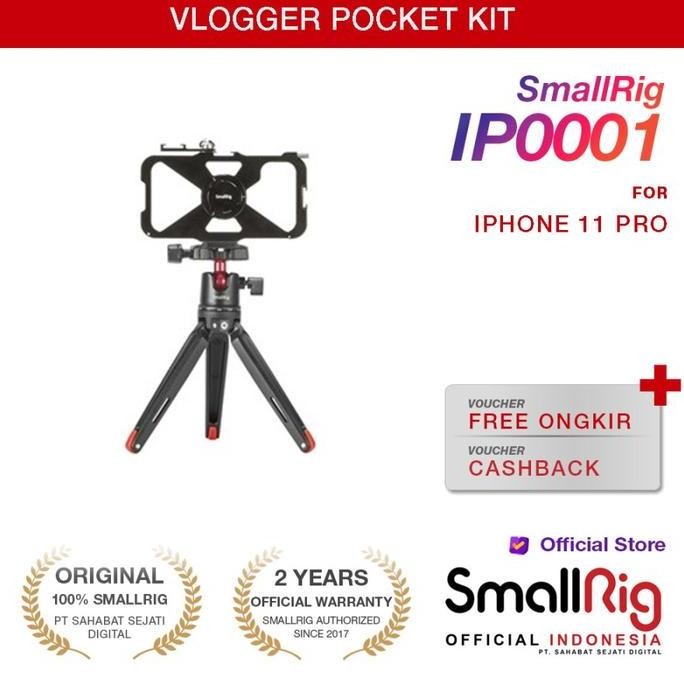 BEBAS ONGKIR - SmallRig Vlogger Pocket Mini Tripod Kit for iphone 11 pro IP0001