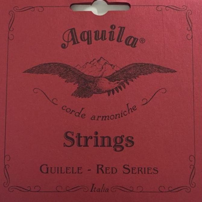 AQUILA 153C RED SERIES TUNING E SENAR GUITALELE STRINGS ORIGINAL DAN TERPERCAYA