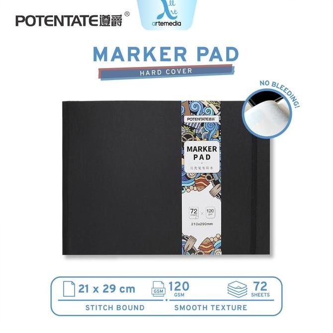 

BEBAS ONGKIR - Buku Sketsa Potentate Marker Pad A4 Hard Cover Sketchbook