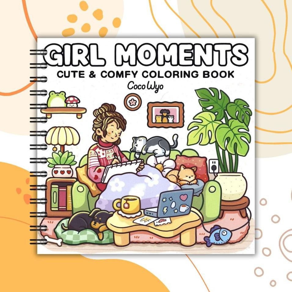 

Girl Moment Cute And Comfy Colng Book Buku Merwanai Girl Moment Tebal 200Gsm