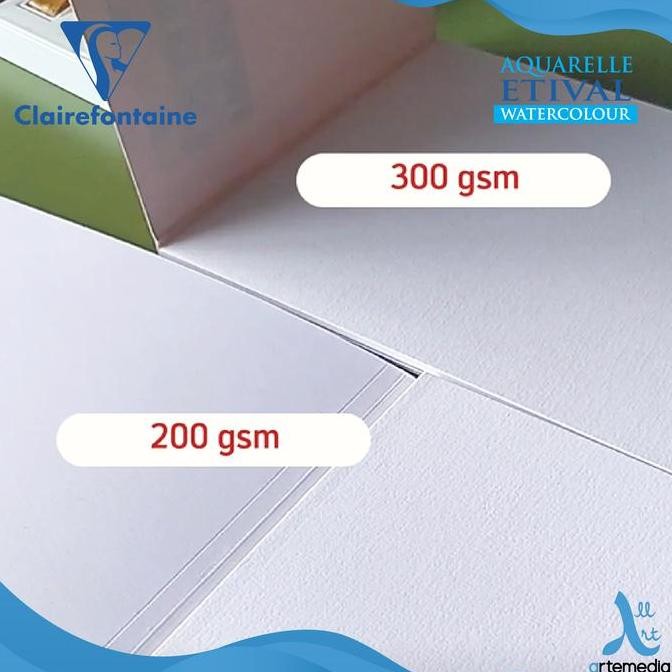 

Kertas Cat Air Clairefontaine Etival A4 Cold Pressed Watercolor Pad