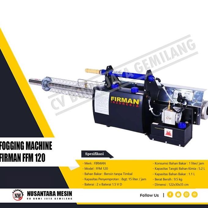FOGGING MACHINE FIRMAN FFM 120 ORIGINAL DAN TERPERCAYA