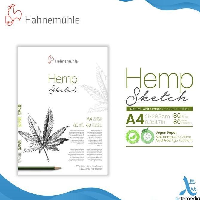 

Sale Kertas Gambar Hahnemuhle Hemp Sketch A4 Drawing Paper Pad