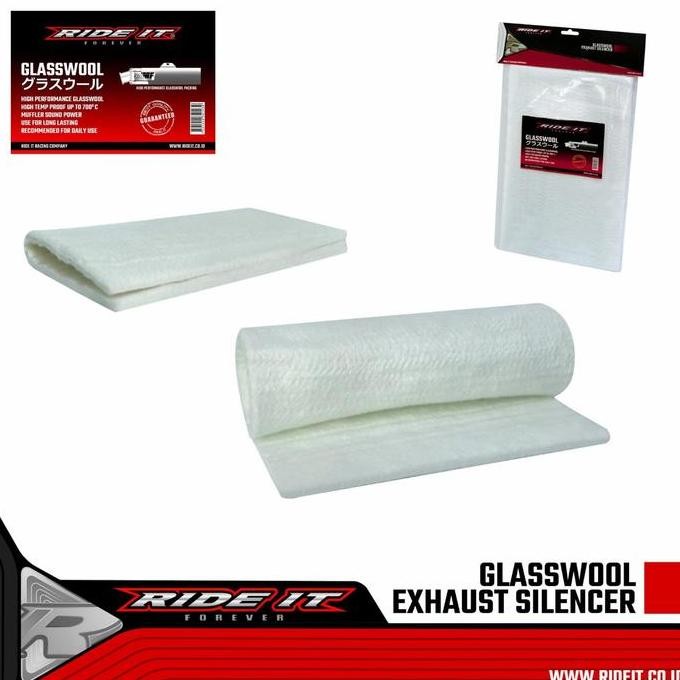 BARU GASWOOL & GLASSWOOL KNALPOT RIDE IT ASLI PEREDAM SUARA MOTOR RACING