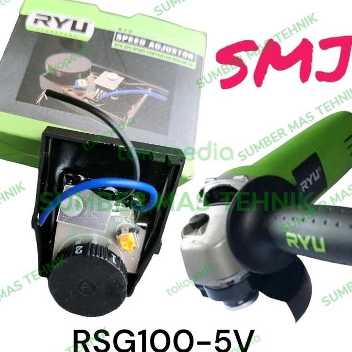 (1) SPEED AJUSTER RSG100-5V PENGATUR KECEPATAN GURINDA RYU RSG100 5V sumbermte Buru Order