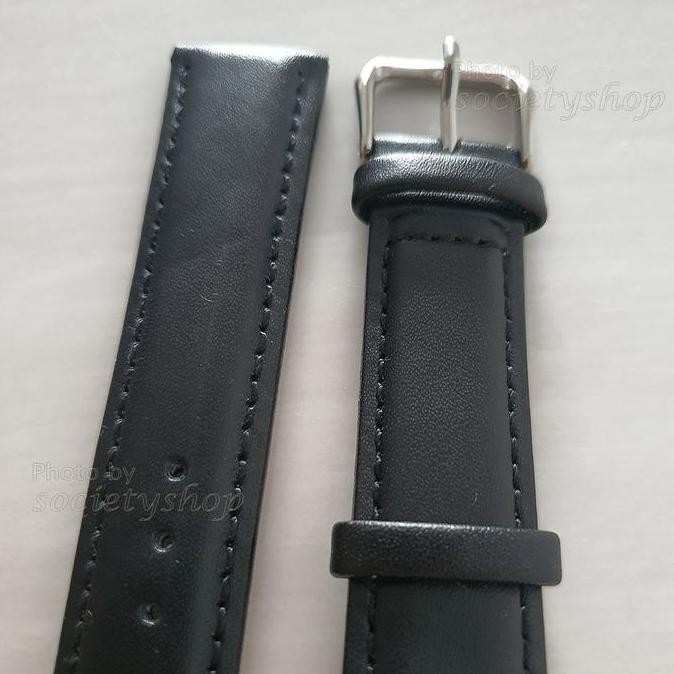 Baru Leather Black Hitam Kulit Tali Jam Strap Watch 18 20mm 22mm DW timex