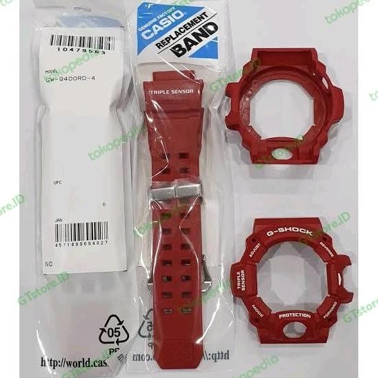 Baru BnB Bezel n Band G-shock GW-9400 GW-9400RD Case Strap GW9400 Original