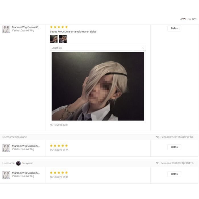 M Wig Quanxi Cosplay Chainsaw Man Orang Dewasa/Anak-Anak Dapat Menggunakannya