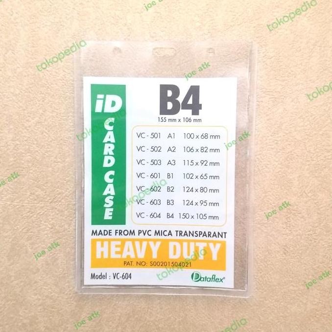 

New ID CARD Holder Id CARD case DATAFLEX B4 heavy duty. NAMETAG plastik.