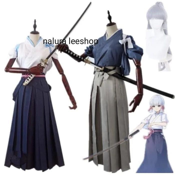 Ayaka Heytea Samurai Kimono Costum Cosplay