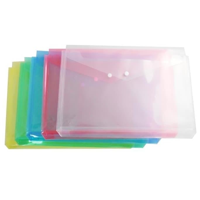 

New [ LUSIN ] Map Plastik Kancing Satu Folio - Micro MURAH!