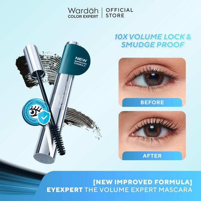 TERBARU - WARDAH EyeXpert The Volume Expert Mascara - Makeup - Maskara - Maskara Waterproof Anti Air